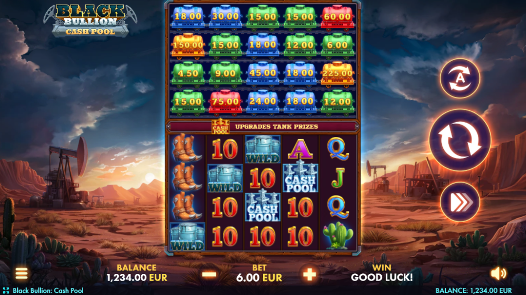 Black Bullion: Cash Pool Gameplay